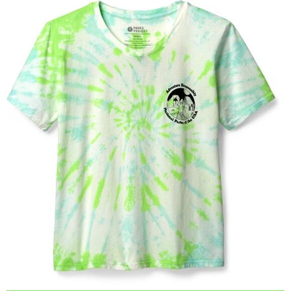 Parks Project National Park Checklist Tye Dye Tee Womens Large - Picture 2 of 4